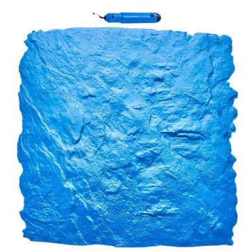 Concrete Stamping Mat, 24x24 Inch, Blue, Polyurethane