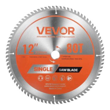 Circular saw blade, 305 mm, 80 alloy teeth, for cutting wood