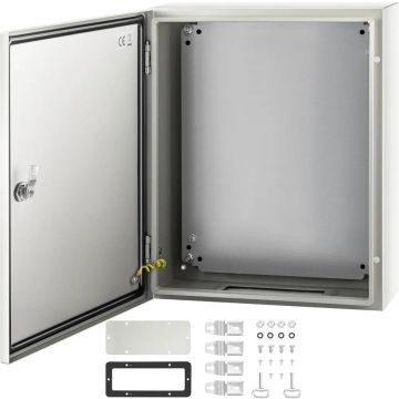 Puszka elektryczna ze stali NEMA 4X, 50x40x15 cm, IP66, do stosowania na zewnątrz/wewnątrz