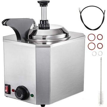 Caramel heater with cheese pump, stainless steel, 30-110℃