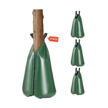 Tree Watering Bags, 4 Pack, 20 Gallon, Slow Watering, Refillable