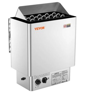 Piec do sauny elektryczny 8 kW, stal nierdzewna 430, 8–12 m³