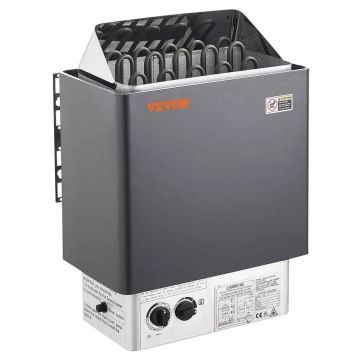 Piec do sauny elektryczny 8 kW, 400 V, przenośny, z timerem, do pomieszczeń o kubaturze 8–12 m³