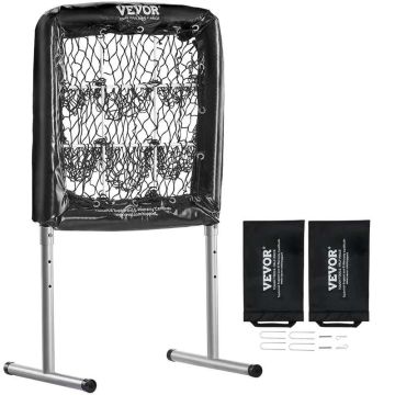 Siatka treningowa do baseballu i softballu, regulowana, solidna, 28"x27"