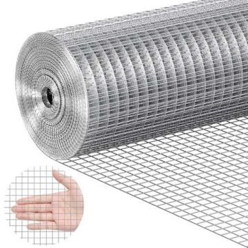 Metal Hot-Dip Galvanized Wire Mesh, 1/2", 24" x 25 ft., Chicken and Rabbit Fencing