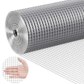 Metal Wire Mesh, 1/2 Inch, 36 Inch x 100 Feet, Hot Dipped Galvanized, Chicken Fencing, for Rabbit Cages