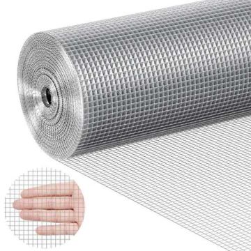 Metal Hot Dipped Galvanized Wire Mesh, 1/4 Inch, 36 Inch x 50 Feet, Wire Mesh for Cages and Fencing