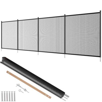 Ogrodzenie basenowe 1,2x3,7 m, siatka PCV, bezpieczne dla dzieci, zdejmowane