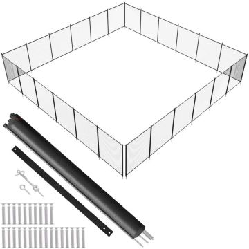 Ogrodzenie basenowe PCV, 1,2 x 21,9 m, bezpieczne dla dzieci, zdejmowane