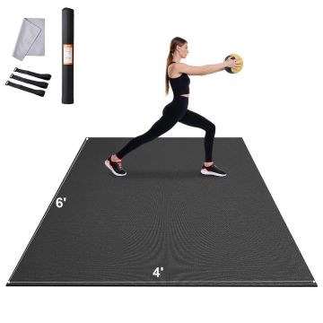 Non-slip yoga mat, 1.8x1.2 m, for pilates and gyms
