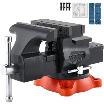 Two-way malleable iron clamps 140 mm, 360° rotatable