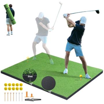 Mata do puttingu w golfie, sztuczna trawa 5x4 stopy z piłkami
