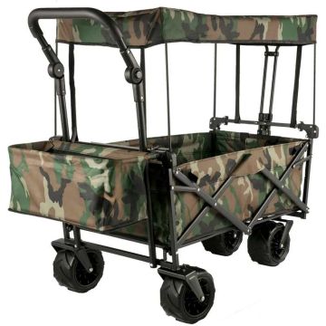 Folding stroller with removable canopy, 600D oxford, large wheels