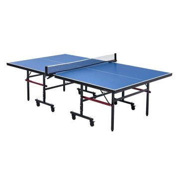 Professional folding portable table tennis table, 18 mm MDF, wheels