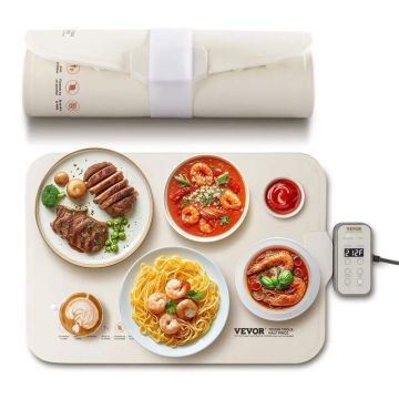 Silicone Electric Food Warmer Pad, Portable, Adjustable Temperature