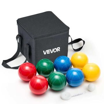 Bocce ball set "pallino", 90 mm, 8 resin balls, carrying bag