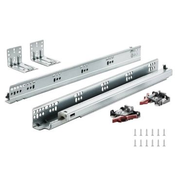 6 pairs of 457.2 mm drawer side rails with locking mechanism