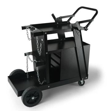 Welding machine trolley, 2 tiers, 4 drawers, 120 kg load capacity
