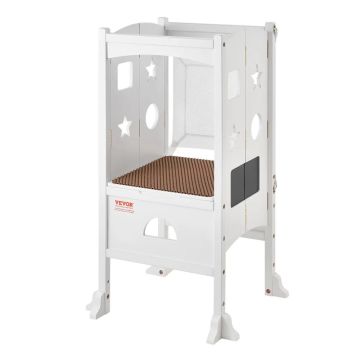 Składany stopień schodowy dla dzieci, 3 poziomy, biały, wysokość 56 cm