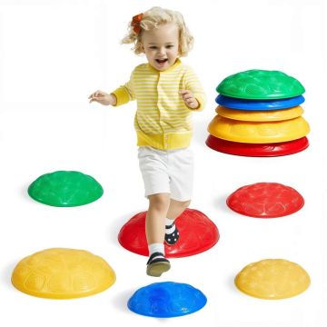 Turtle Balancing Rocks for Kids, 6 Pieces, Up to 220 lbs, Indoor and Outdoor Play