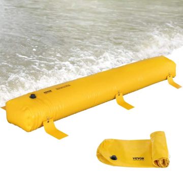 Bariera przeciwpowodziowa 3,66 m x 51 cm, wielokrotnego użytku bariera wodna z PVC
