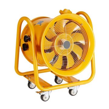 Portable cylindrical fan, 1100 W, 406 mm, industrial blower for dust and fumes