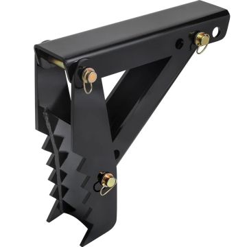 18 inch excavator thumb, 12mm bolts, black steel