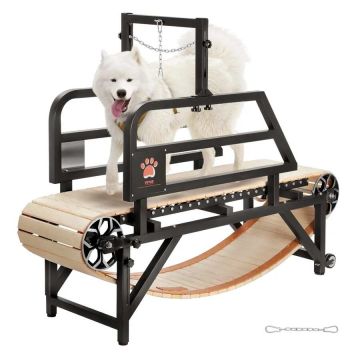 Dog treadmill with adjustable ramps, 45 cm, 150 kg
