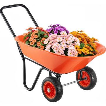 Wheelbarrow 5 cu. ft., 397 lbs., 10-inch wheels