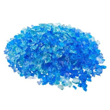 Szkło kominkowe i kamienie dekoracyjne, 19 mm, aqua blue, karaibski blue, aqua green
