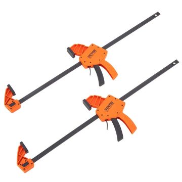 Woodworking F-clamps, 24 inches, 2 pcs.