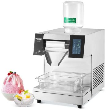Commercial Stainless Steel Snowflake Ice Maker, Air Cooling