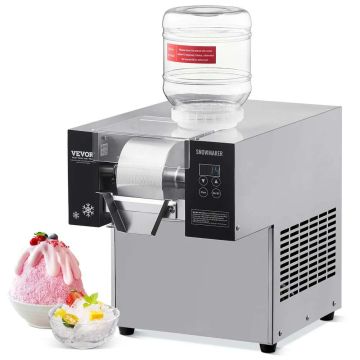 Commercial stainless steel snowflake ice maker, 176.4 lbs/24 hrs.