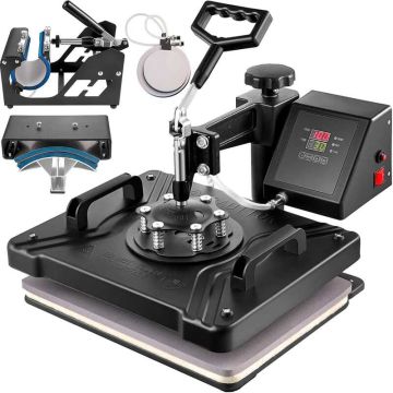 VEV multifunctional heat transfer machine 38x30 cm for t-shirts, mugs, hats