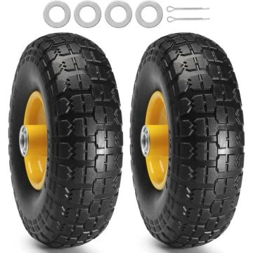 Durable PU tubeless running tires, 25.4 cm, 2 pcs.