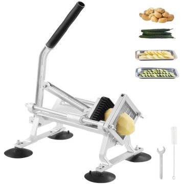 Commercial Manual Vegetable Slicer, Stainless Steel, 1/4 Inch Cut
