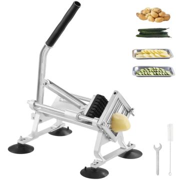 Commercial Manual Vegetable Slicer, Stainless Steel, 3/8 Inch