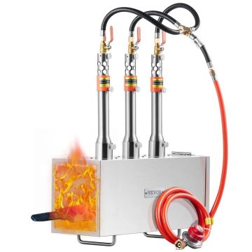 Portable Stainless Steel 3 Burner Gas Grill, 2600℉
