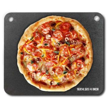 Blacha do pieczenia pizzy ze stali węglowej 40x37 cm do piekarników zewnętrznych i wewnętrznych