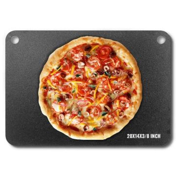 Blacha do pieczenia pizzy ze stali węglowej 20x14x3/8 cala, nierdzewna