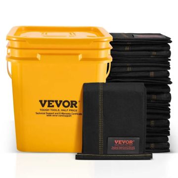 Flood barriers with plastic bucket, 1530x155 mm, 10 pcs. pack