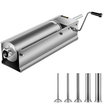 Manual 7 L sausage stuffer, 2 speeds, 304 stainless steel