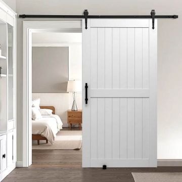 Sliding barn door, 1067x2134 mm, MDF, PVC, with fittings