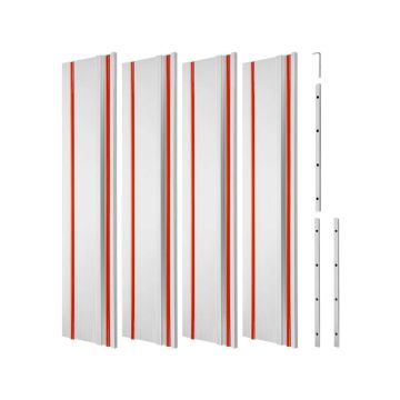 Aluminum guide rail for track saw, 2794 mm, set of 4, compatible with makita, festool, WEN