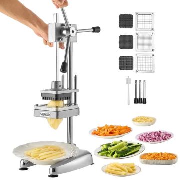 Commercial Stainless Steel Potato Slicer with 3 Blades