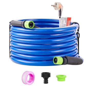 30ft Heated Water Hose for Campers, 5/8 Inch, Self-Regulating, Lead and BPA Free