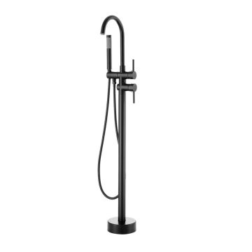 Freestanding floor-standing bathroom faucet, 360° spout, two modes