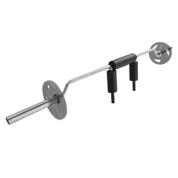 Safe 28mm Fitness Barbell Bar with Shoulder and Arm Pads, 700 lbs