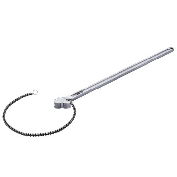 Chain pipe wrench, 48 inch, CRV, ergonomic handle