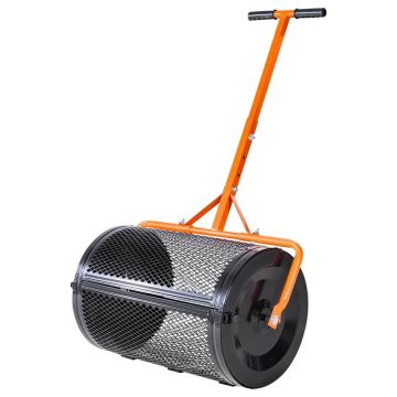 Compost spreader, 24 inches, steel with T-handle and adjustable height